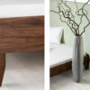 letto legno e pelle Gloria Majestic