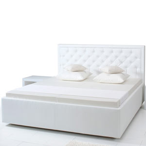 letto in pelle Smeralda Queen