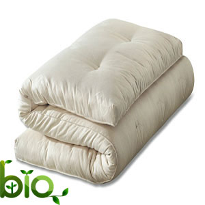 Futon cotone biologico e lattice naturale