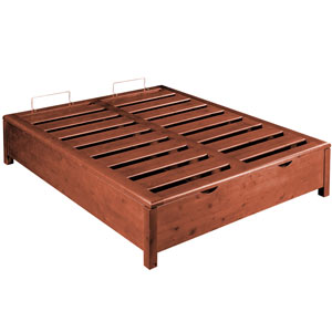 Letto contenitore legno massello idea la casa econaturale Letti in legno milano