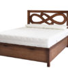 Letto contenitore legno massello con testata Armony