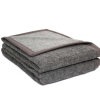 coperta lana alpaca Brun de Vian Tiran grigio chiaro-grigio scuro