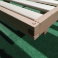 rete legno massello a incastro faggio particolare incastro